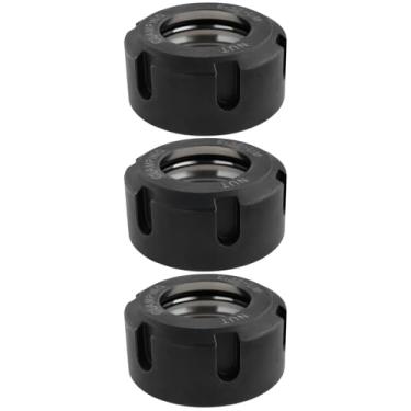 Imagem de YINETTECH 3 porcas de aperto ER32UM com 40 prendedores de marca Prcatica Porca de pinça de metal para fresadora e gravadora, suporte de mandril