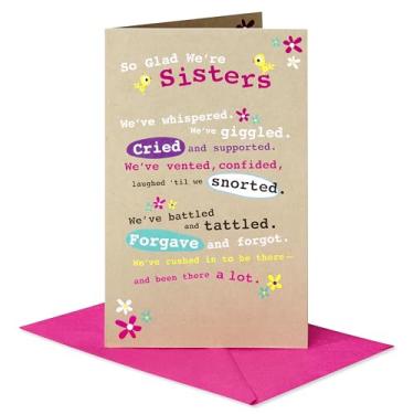 Imagem de American Greetings Cartão de aniversário para irmã (We're Sisters)