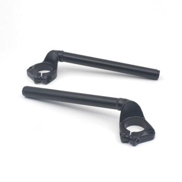 Imagem de Zoom Tech Par Clip Ons Garfo Tubo Guidão Compatível com Kawasaki Ninja 400 500 2018 2019 2020 2021 2022 2023 2024 (Esquerda+Direita)