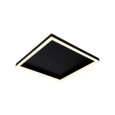 Imagem de Plafon Led Blumenau Square de Sobrepor 15W Bivolt, Preto