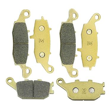 Imagem de S SYUU Pastilhas de freio dianteiras traseiras de motocicleta de alto desempenho confiáveis compatíveis com Suzuki DL 1000 V-Strom 2002-2010 SFV 650 2003-2010 DL 650 V-Strom 2004-2017 - fácil