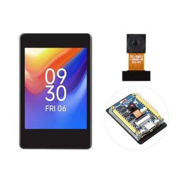 Imagem de Waveshare Placa de desenvolvimento de tela sensível ao toque capacitiva ESP32-S3, 240 × 320 pixels, painel IPS, processador LX7 dual-core de 32 bits, interface de câmera integrada, inclui câmera OV560