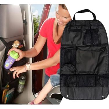 Imagem de ORGANIZADOR CARRO BANCO TRASEIRO PORTA TRECO AGUA ACESSORIO ASSENTO INFANTIL MULTIUSO PROTECAO