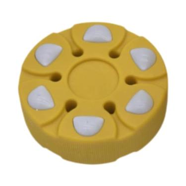 Imagem de Deevoka Roller Hóquei Puck Hóquei Puck Puck Profissional Profissional Presente de Rua Treinamento Bola Bola de Hóquei para Limpa de Interior para Perto, Amarelo