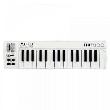 Imagem de Amw Mini 32 Branco Teclado Controlador Midi USB 32 Teclas