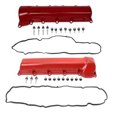 Imagem de TRQ Conjunto de tampas de válvula margem esquerda e direita compatível com Chrysler Aspen 2007 2000-2007 Dodge Dakota Durango 2002-2007 Ram 1500 2006-2007 Jeep Commander 1999-2007 Grand Cherokee