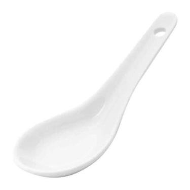 Imagem de Kit 150 Colheres Finger Food Porcelana Branca 13x4cm Buffet - Lyor