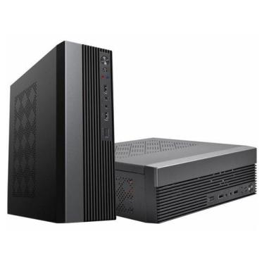 Imagem de Gabinete K-Mex Slim Micro ATX com fonte PC-200RNG - GM-02CK