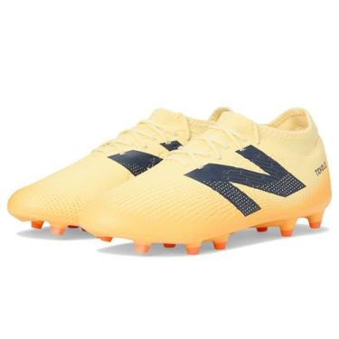 Imagem de New Balance Tênis de futebol unissex Tekela Magique Fg V4+, Pergaminho/Clementine/Hot Mango, 38/41 BR G/GG