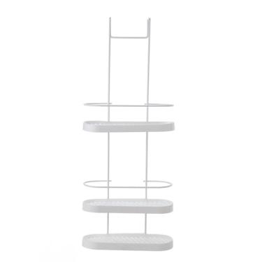 Imagem de Porta Shampoo Suporte Box 3 Andar Sem Furo Não Enferruja Branco(Branco)