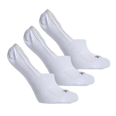 Imagem de Kit Meia Hoahi Sapatilha (3 Pares) Masculina 004HOMZ22996, Branco, 39/
