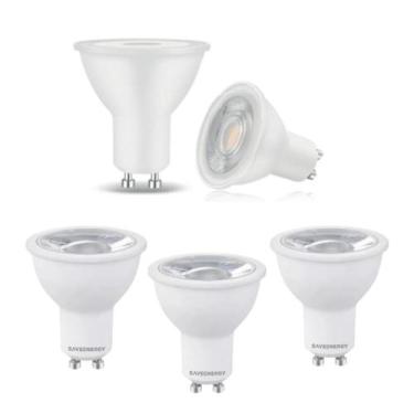 Imagem de 4 Lâmpada Led Dicróica Mr16 3000k Cor Branco Quente Save Energy