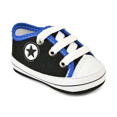 Imagem de Sapatinho De Bebe Tênis recém nascido Saida De Maternidade T12 (PRETO/ROYAL, BR, Bebê, Numérico, 16)