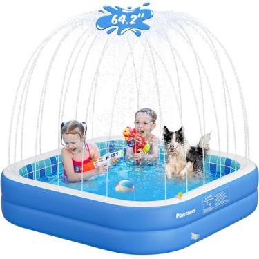 Imagem de Piscina inflável Pawtners Piscina de pulverização inflável para crianç
