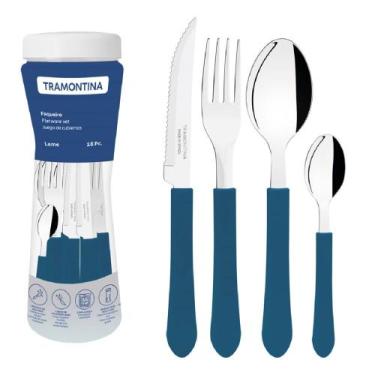 Imagem de Faqueiro Leme com 16 Peças Azul - 23198917 - TRAMONTINA