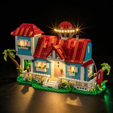 Imagem de GEAMENT LED Light Kit Compatible with Lego Disney Lilo and Stitch Beach House Building Blocks Model - Lighting Set for 43268 (Model Set Not Included)