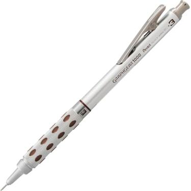 Imagem de Pentel Lapiseira Artística GraphGear 1000 0,3 mm Premium (PG1013EPABP), Prata