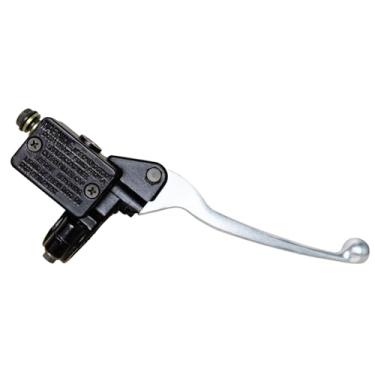 Imagem de Vanlison Cilindro mestre de freio hidráulico dianteiro direito de 7/20.3 cm compatível com ATV 50cc 70cc 90cc 110cc 125cc 150cc 200cc 250cc Taotao Pit Dirt Bike Quad Scooter preto e cromado