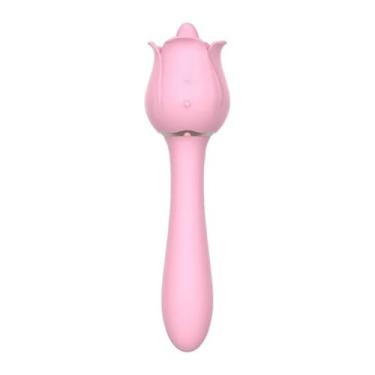 Imagem de Vibrador Rose Pro 6 Estimulador De Clitóris E Ponto G Brinquedo Erótico Recarregável Discreto [ROSA]