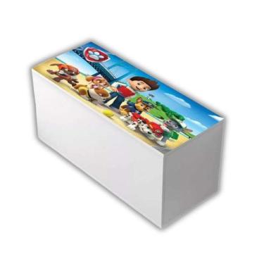 Imagem de Bau Infantil para brinquedos e objetos MDF Heróis - Home A.S, Patrulha