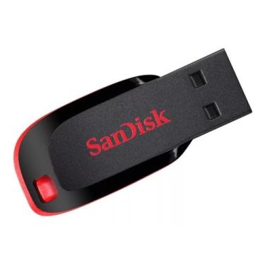 Imagem de Pendrive Sandisk 64gb Cruzer Blade Original Lacrado Musica P64gb