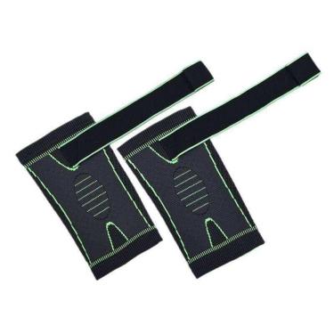 Imagem de Joelheira Compressão Ajustável Tensor Alivia Dor Articulada Joelho Crossfit Corrida Beach Tennis.