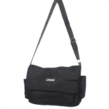 Imagem de Bolsa Transversal Estilo Carteiro 4 Bolsos - KNIMP, Preto