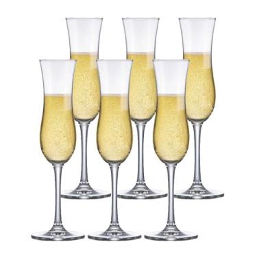Imagem de Ruvolo, Jogo de Taça de Cristal Grappa, para Champanhe 6pcs, 90ml