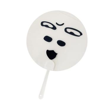 Imagem de Dynwave Ventilador redondo engraçado ventilador de mão decorativo decoração de verão para concertos internos e externos, Style D