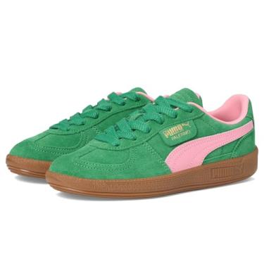 Imagem de PUMA Tênis infantil unissex Palermo (criança grande), Verde/Pinkscape, 20