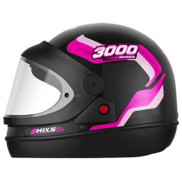 Imagem de Capacete Fechado Mixs Automatic 3000 Rosa Tam. 56, ROSA, 56