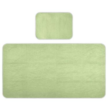 Imagem de Colchão de bebê macio para resfriamento de grama 71 x 132 cm, protetor de colchão lavável para bebês e crianças pequenas