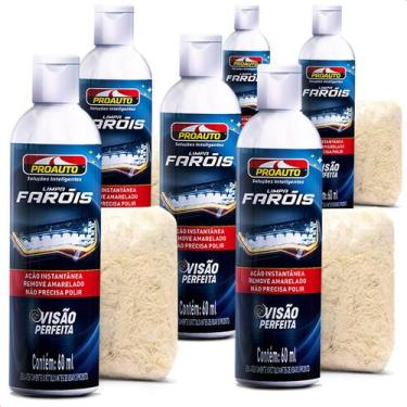 Imagem de Kit 6 Limpa Faróis Visão Perfeita Proauto 60 Ml
