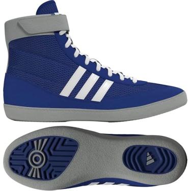Imagem de adidas Tênis de luta livre Combat Speed 4, Azul royal/branco/cinza, 37