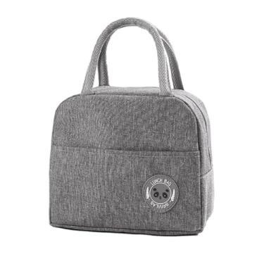 Imagem de Bolsa Térmica Com Isolamento Térmico Mantém Frio/Quente Portátil Antivazamento Linha Premium M5 Armarinhos (Cinza)