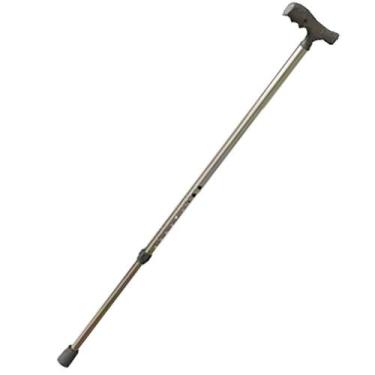 Imagem de Bengala Tipo T Carci Regulável Alumínio Prata