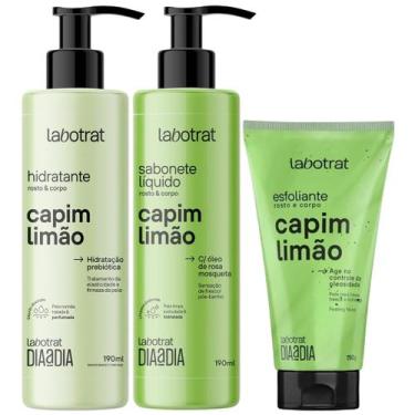 Imagem de Kit Sabonete Liquido + Esfoliante + Hidratante Corpo E Rosto Labotrat 