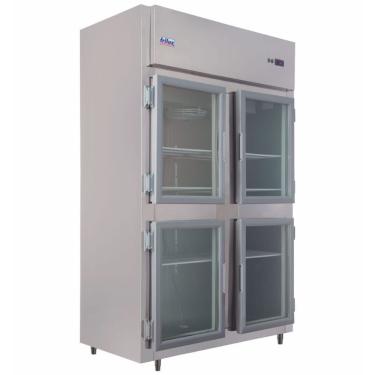 Imagem de Mini Câmara Comercial 4 Portas De Vidro Rf065 Frilux Mini Câmara 900 Litros Inox 220v