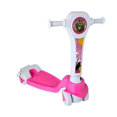 Imagem de Patinete Infantil Dobrável - Branco E Rosa