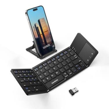 Imagem de Teclado Bluetooth dobrável Samsers Multi-Device Preto