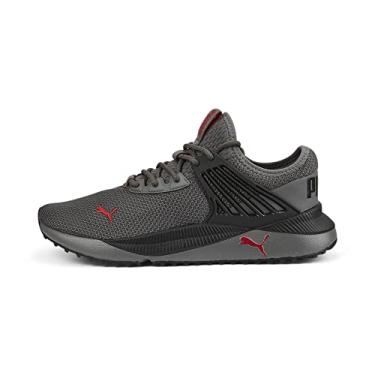 Imagem de PUMA Tênis masculino Pacer Future, Castlerock-preto-alto risco vermelho, 12