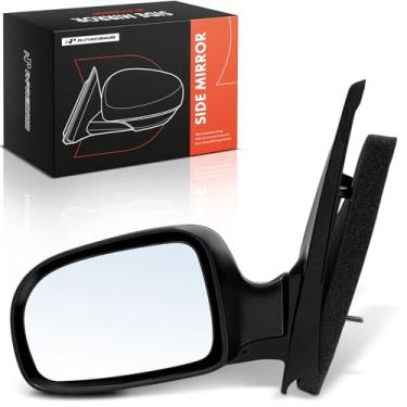 Imagem de A-Premium Espelho retrovisor manual do lado do motorista - compatível com Ford Windstar 1999 2000 2001 2002 2003 - Espelho retrovisor externo preto dobrável manual não aquecido