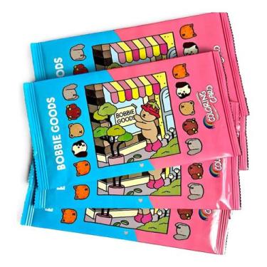 Imagem de Kit 4 Pacotes Cards Bobbie Goods Desenho Surpresa Com 4 Cada - Sky