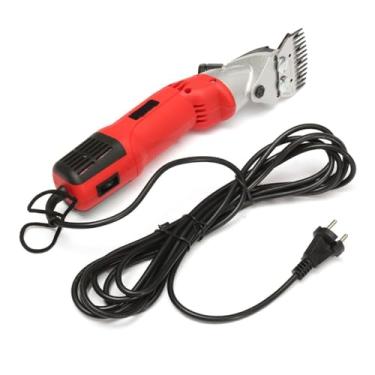 Imagem de HYZHANHONG Tesoura elétrica para tosa de ovelhas de 900 W, com lâminas, para fazenda, tosquiadeira profissional de animais, 6 velocidades, for ovelhas, alpacas e cabras (vermelha)
