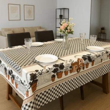 Imagem de Toalha de Mesa Oxford Premium Estampada 100% Poliéster Retangular Vários Tamanhos (4, 6, 8, 10 e 12 Lugares) (Est Fazendinha, 12 Lugares)
