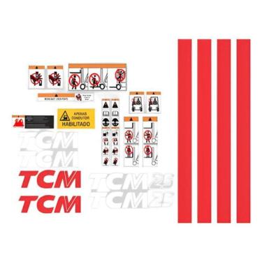 Imagem de Kit Adesivos Tcm 25 Para Empilhadeira