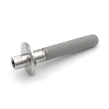 Imagem de Pedra De Carbonatação SS316L, Fêmea NPT De 1/4" E Braçadeira Tripla, Filtro De 2μm, 50,5 Mm, Entrada De Gás Oxigênio Para Cerveja Artesanal, 1 Peça - Resistência Superior À Corrosão(12 inch)