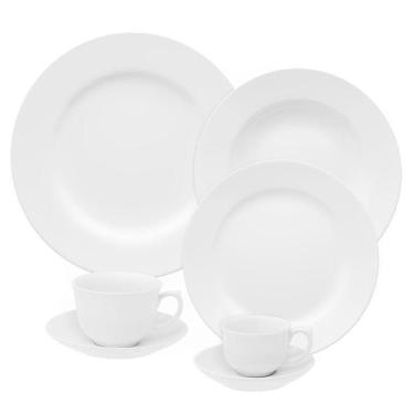 Imagem de Aparelho De Jantar 42 Peças Flamingo White Oxford