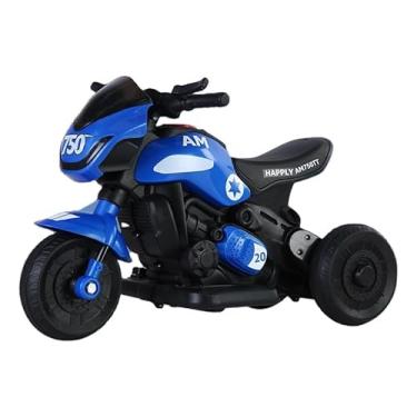 Imagem de Mini Moto Eletrica Infantil Triciclo Motoca (Azul Escuro)
