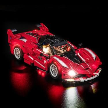 Imagem de BrickBling Luz compatível com Lego Technic Ferrari FXX K 42212 – Não vem com carro (versão clássica de luz)